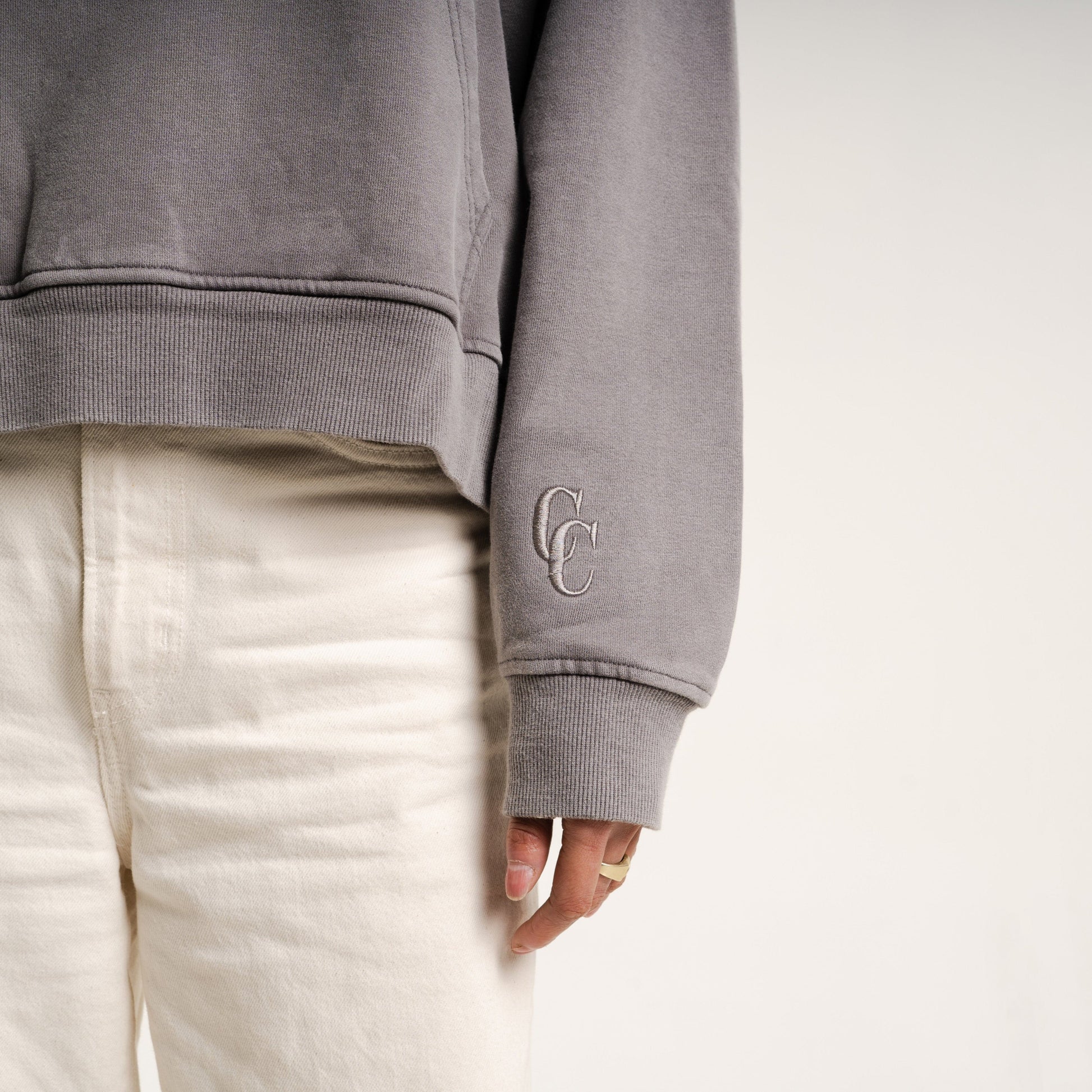 Classic Crop Hoodie Communal Cowboy