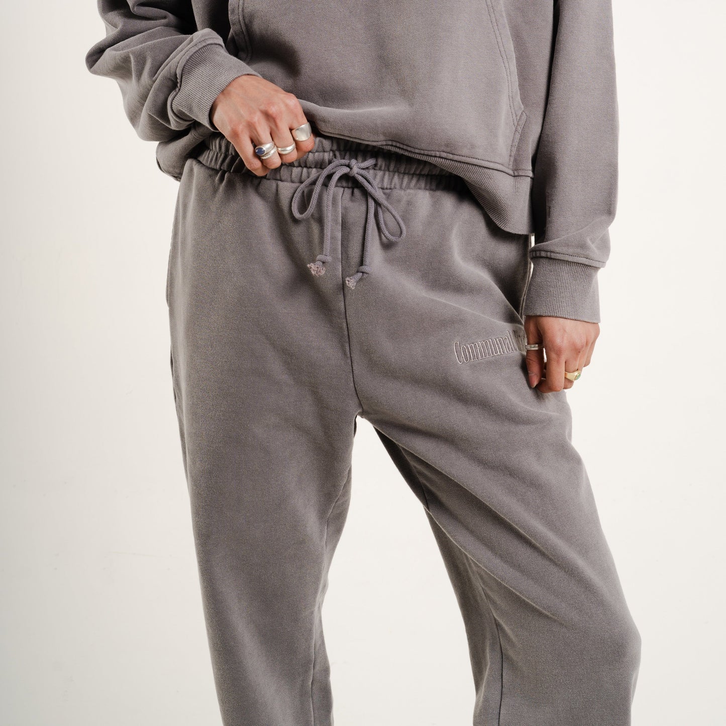 Classic Sweatpants Communal Cowboy Vintage Gray S Heavyweight Cotton