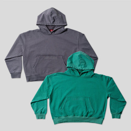 CLASSIC CROP HOODIE 2-PACK Communal Cowboy Vintage Gray/Kelly Green S Heavyweight Cotton