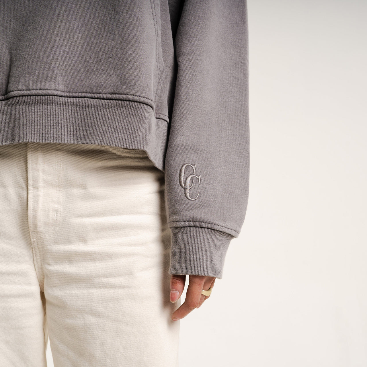 Classic Hoodie Set | Hoodie + Sweatpants | Vintage Gray Communal Cowboy 