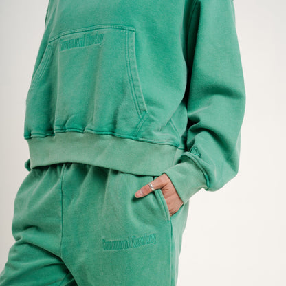 Classic Hoodie Set | Hoodie + Sweatpants | Kelly Green Communal Cowboy 