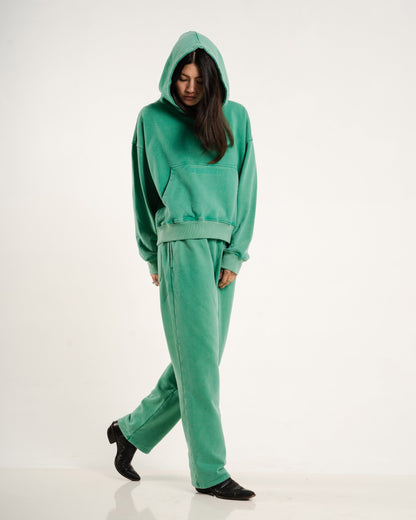 Classic Hoodie Set | Hoodie + Sweatpants | Kelly Green Communal Cowboy 