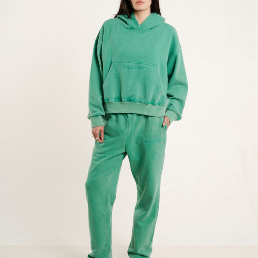 Classic Hoodie Set | Hoodie + Sweatpants | Kelly Green Communal Cowboy 