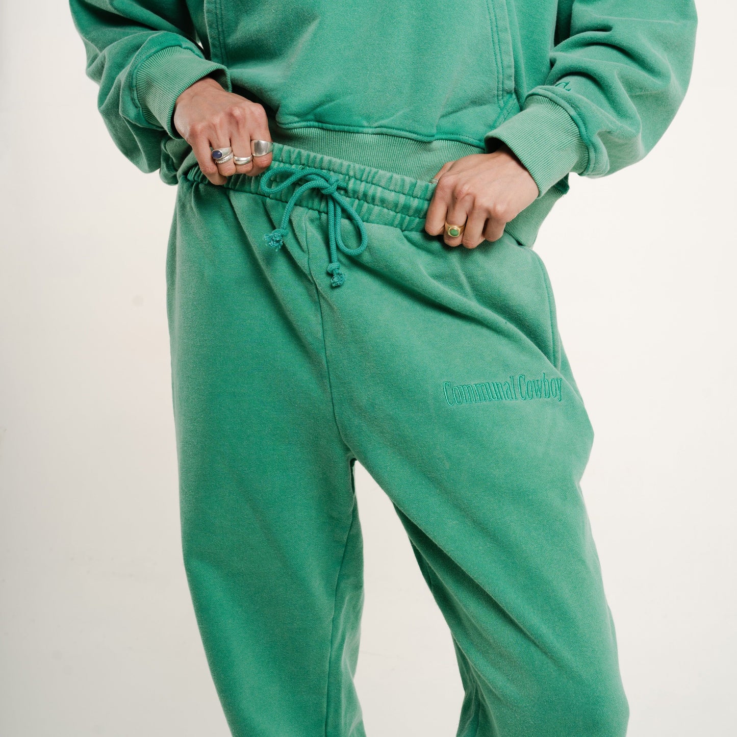 Classic Sweatpants Communal Cowboy Kelly Green S Heavyweight Cotton