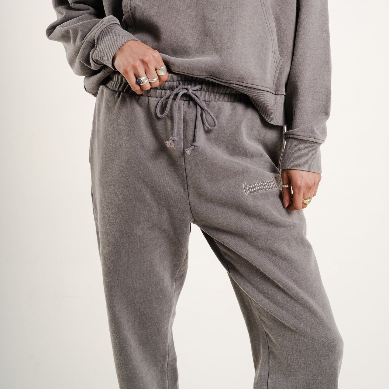 Classic Sweatpants Communal Cowboy Vintage Gray S Heavyweight Cotton