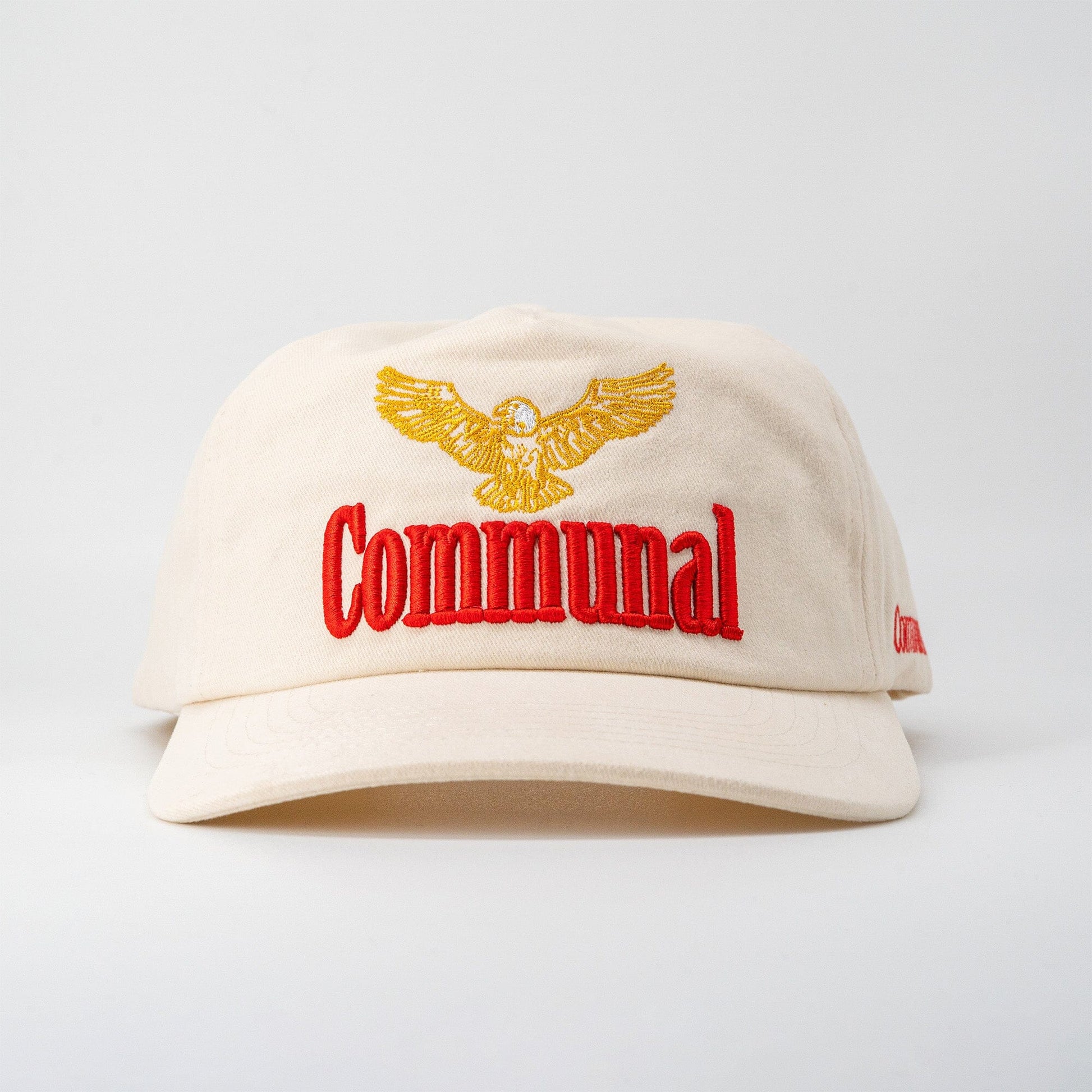 Communal Eagle Hat Communal Cowboy Bone White Cotton Twill Mesh Flap