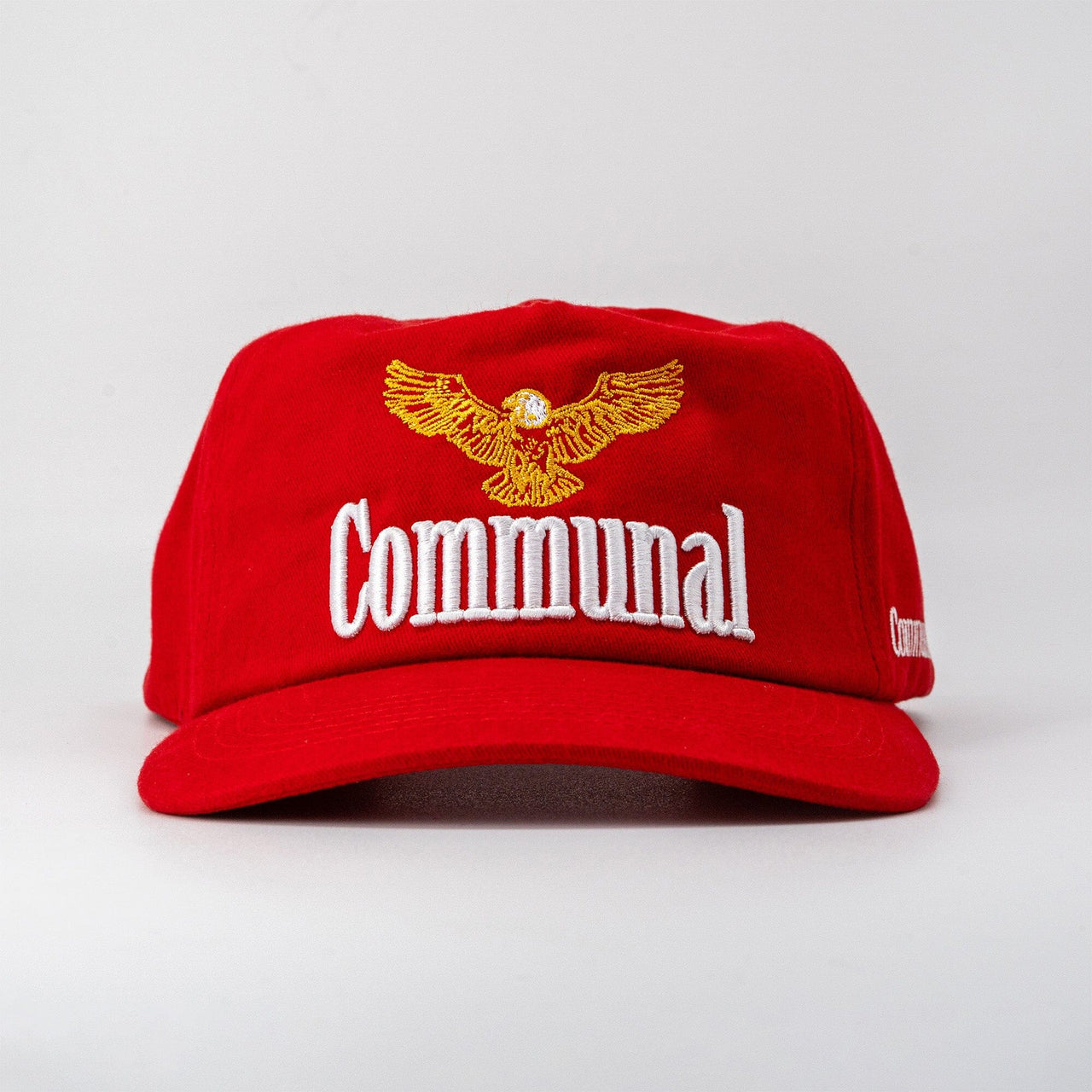 Communal Eagle Hat Communal Cowboy Red Cotton Twill Mesh Flap