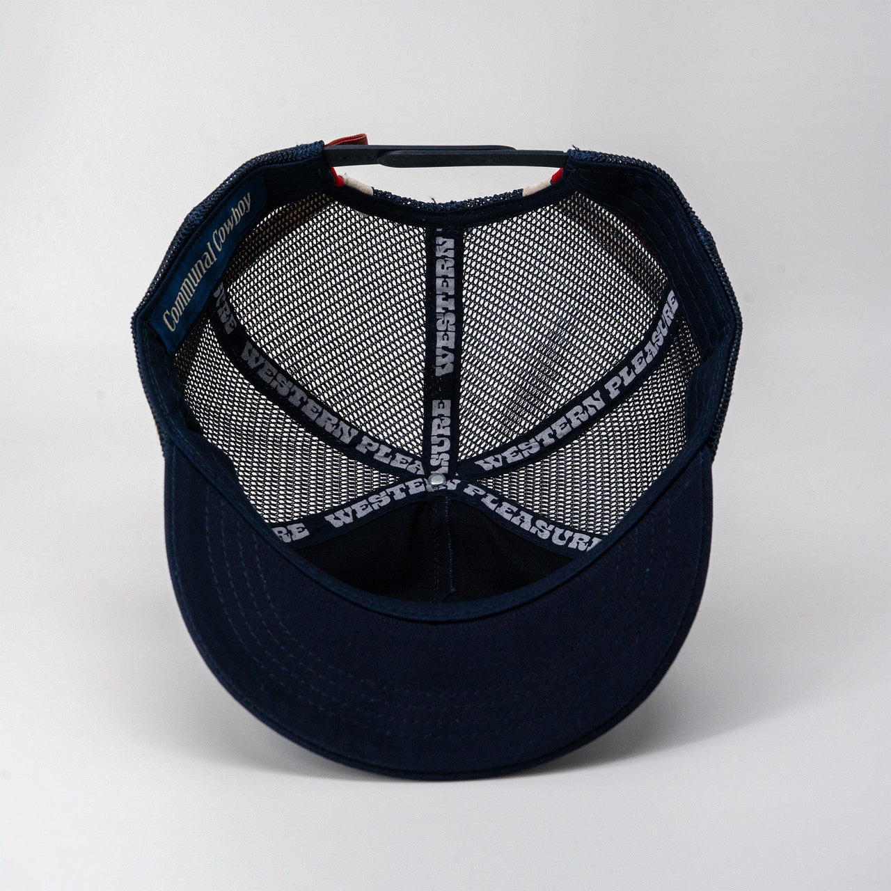 Cowboy Martini Short Brim Hat Communal Cowboy Navy Cotton Twill Short Brim