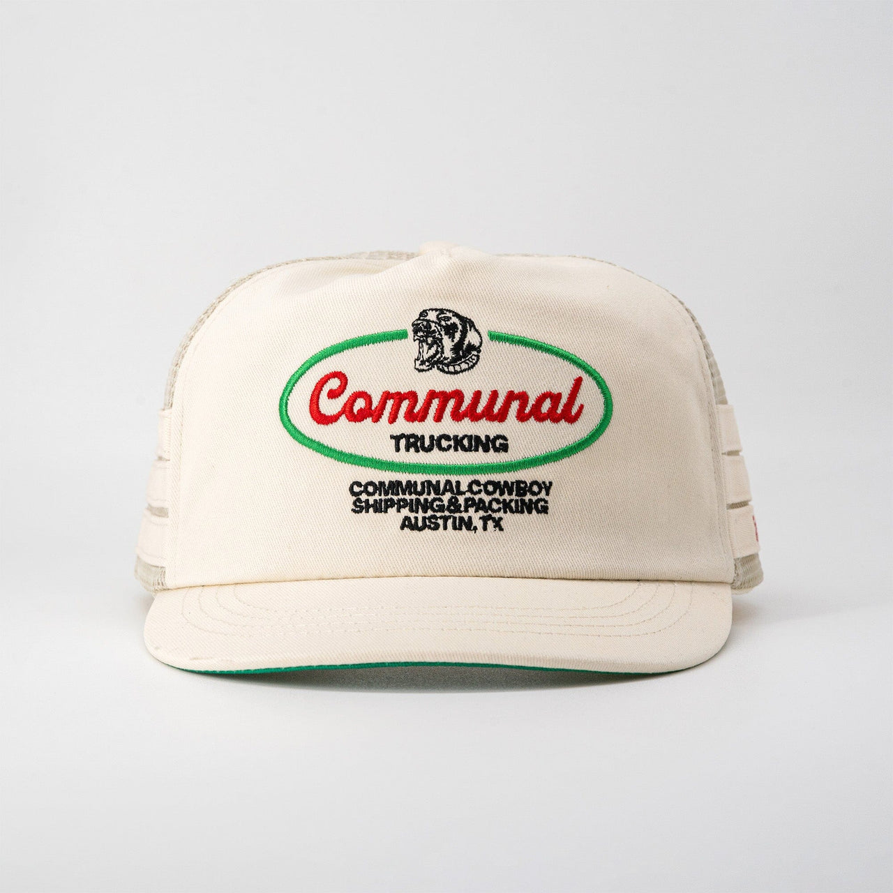 Jake Brake Short Brim Hat Communal Cowboy Bone White Cotton Twill Short Brim