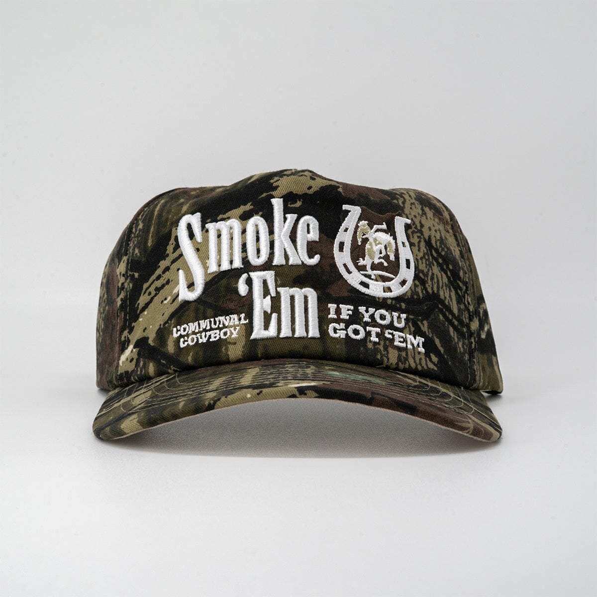 Smoke 'Em Hat Communal Camo Cotton Twill Mesh Flap