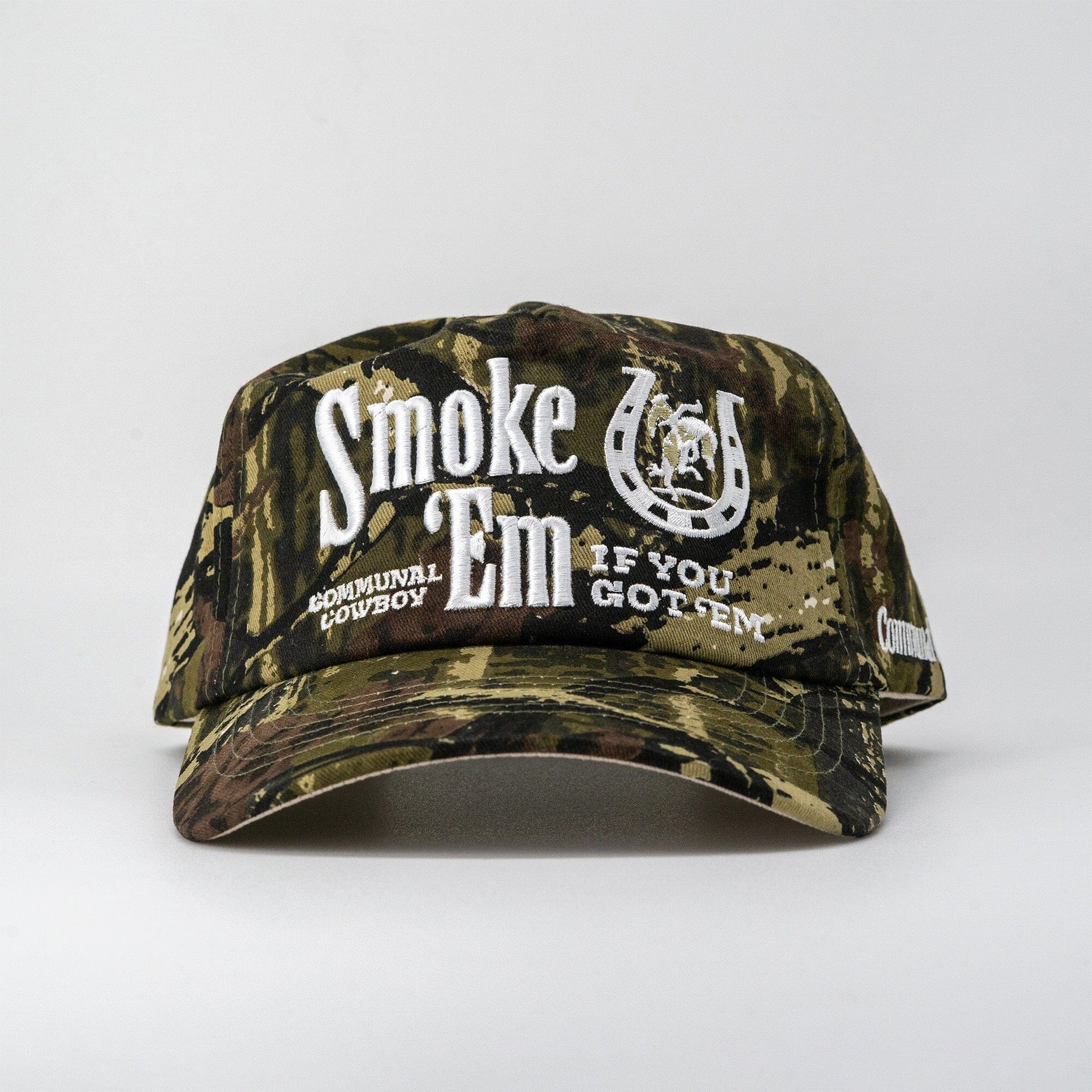 Smoke 'Em Hat Communal Cowboy Camo Cotton Twill Mesh Flap